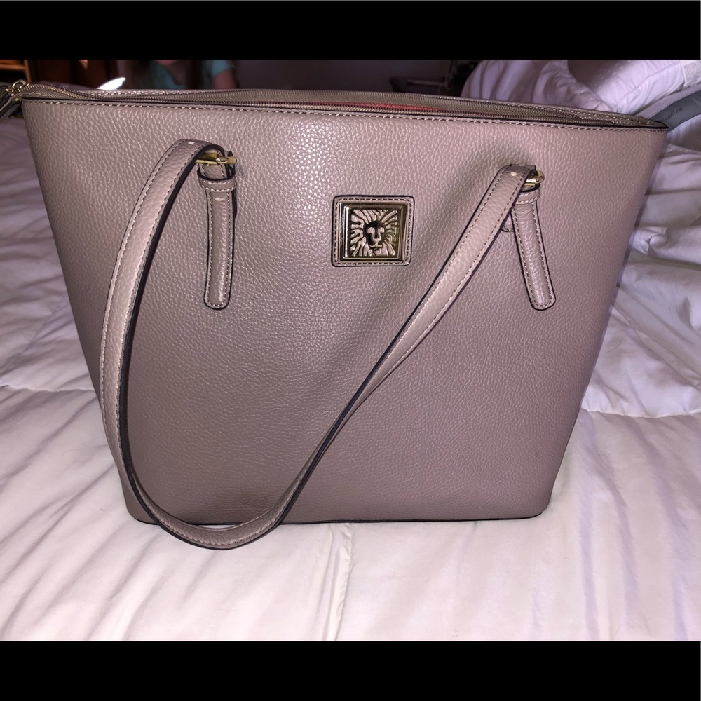 Taupe Tote Anne Klein